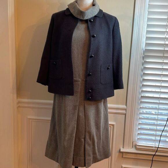 Chelsea & Theodore Collette Wool Blend Midi Dress - Picture 9 of 11